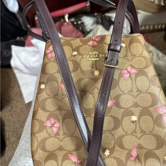 NWOT! Coach Brown and Pink Women's Bucket Bag - Picture 6 of 11